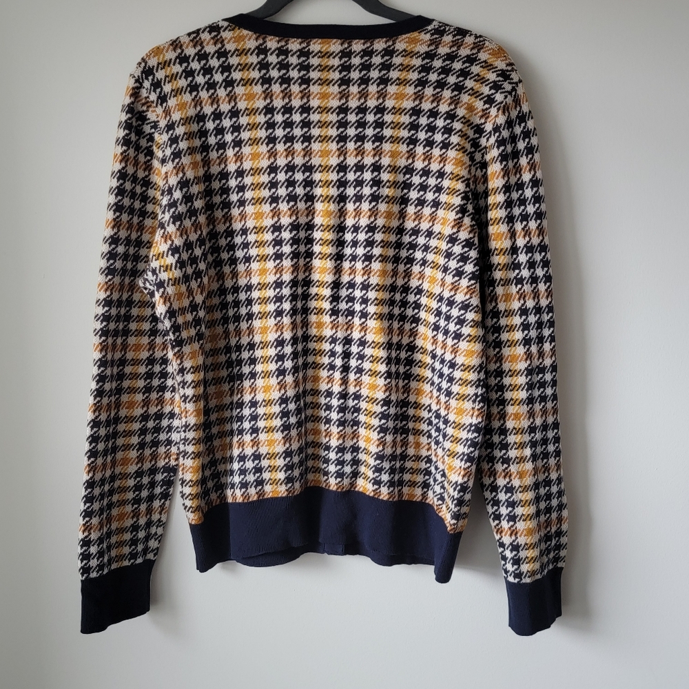 Womens large Ann Taylor hounds tooth cardigan